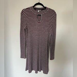 Women’s striped long sleeve dress